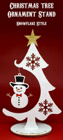 Christmas Tree Ornament Display Stand (Snowflake Style)